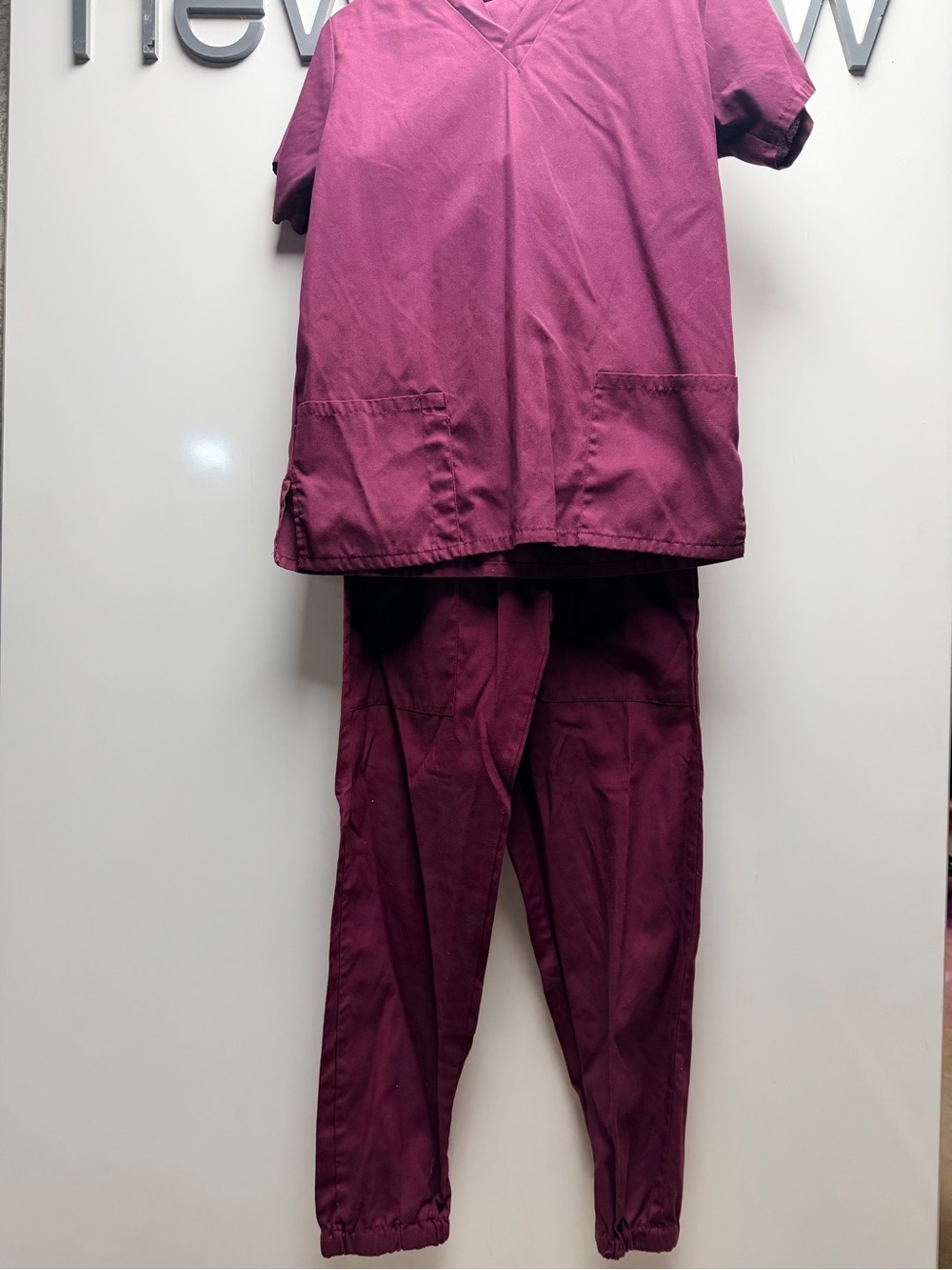 Women's Burgundy Scrub Set- Unbranded